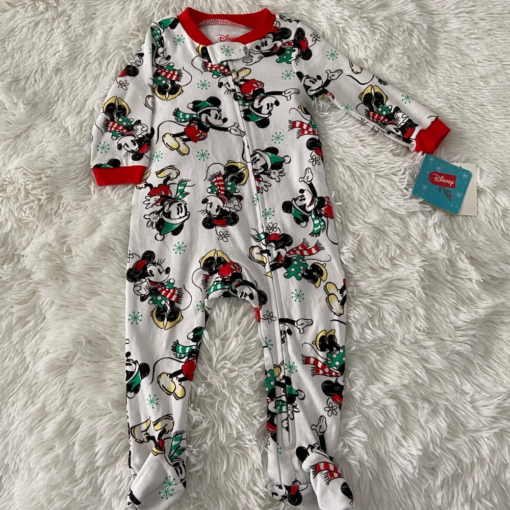 New Disney Pajamas Christmas 6-9 months